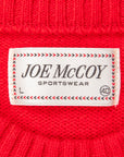 The Real McCoy's Wool Crewneck Sweater Red