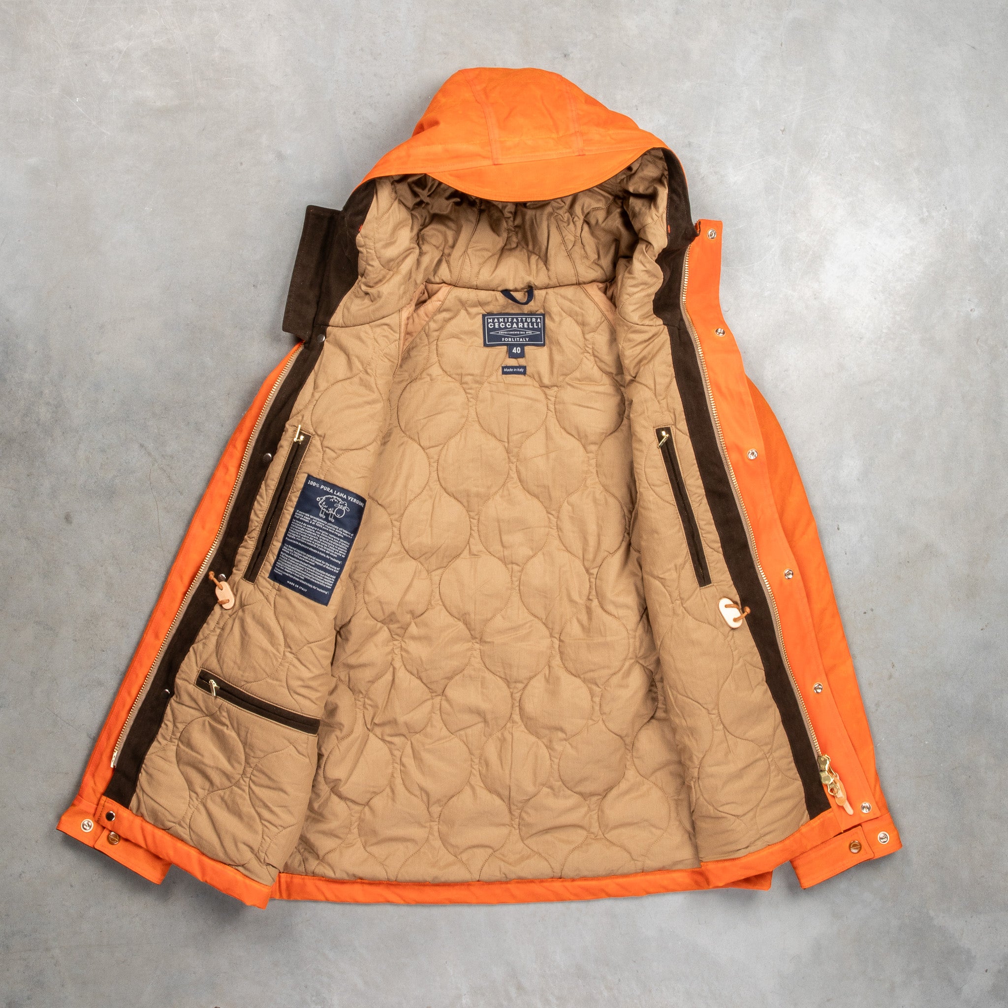 Manifattura Ceccarelli New Fisherman Parka Orange – Frans