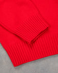 The Real McCoy's Wool Crewneck Sweater Red
