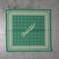 RRL Benson Bandana scarf faded green cream