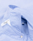 Finamore Gaeta Shirt Sergio Collar Washed Oxford Blue