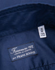Finamore Gaeta Shirt Sergio Collar Poplin navy