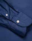 Finamore Gaeta Shirt Sergio Collar Poplin navy