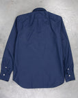 Finamore Gaeta Shirt Sergio Collar Poplin navy
