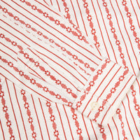 RRL printed longsleeve popover pullover cream red