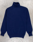 William Lockie x Frans Boone Super Geelong Roll Neck British Blue