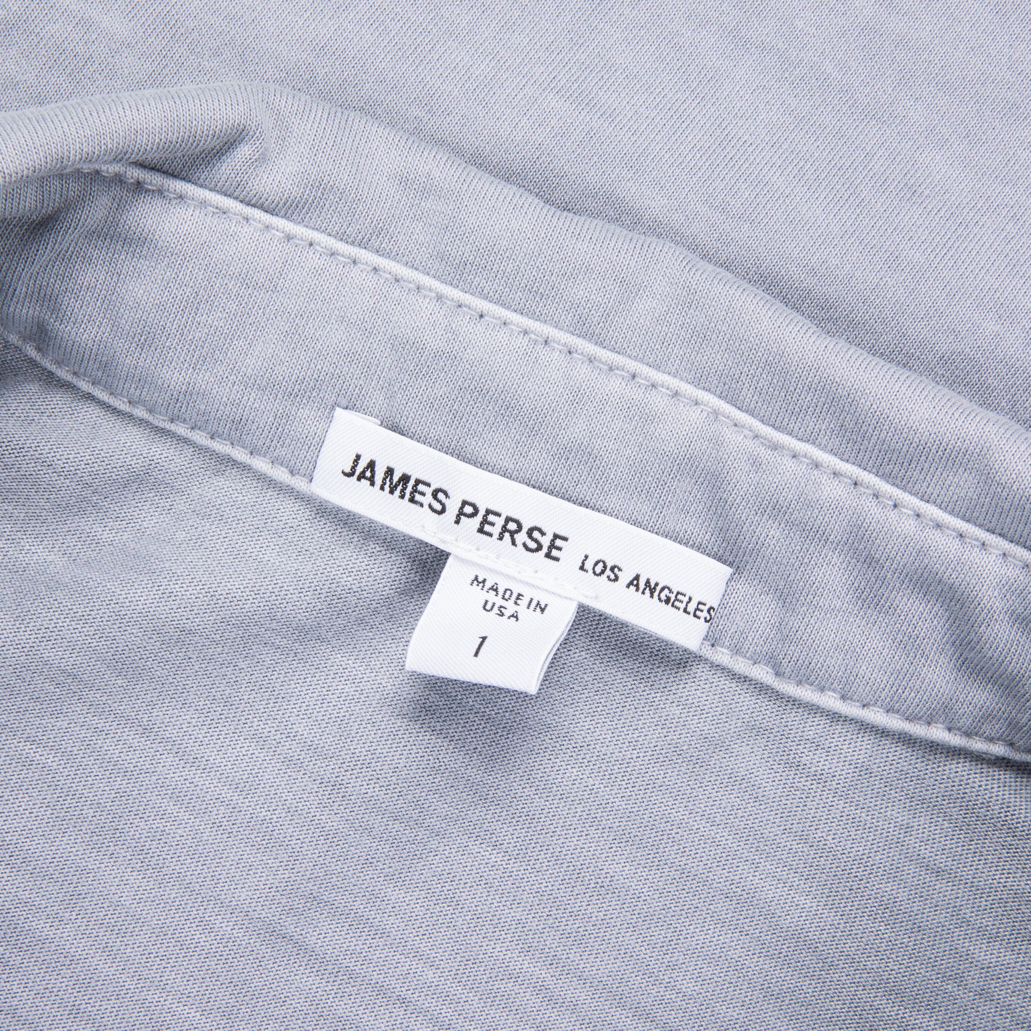 James Perse Sueded Jersey Rugby Shirt Breeze