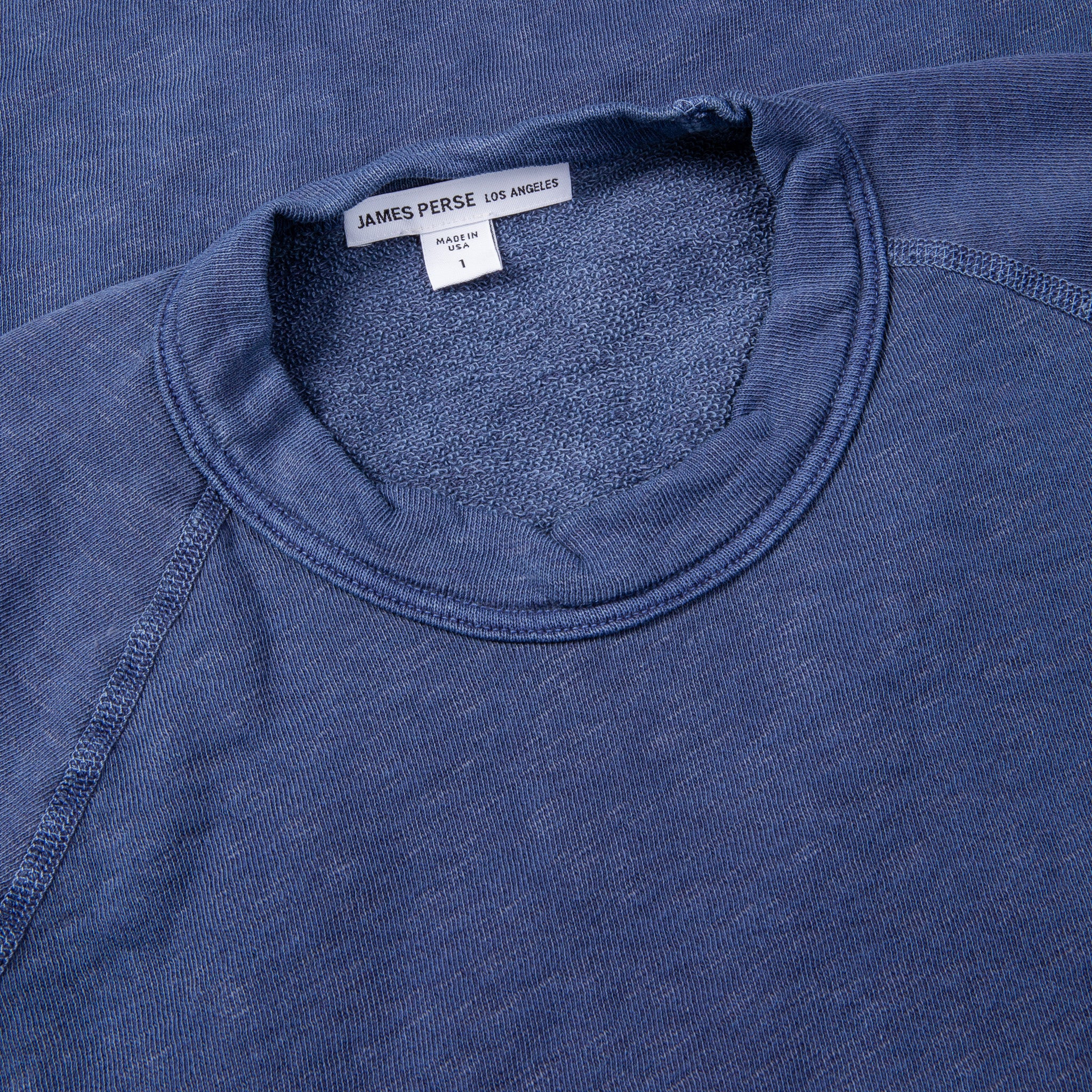 James Perse Vintage Fleece Raglan Sweat Sea Captain – Frans Boone