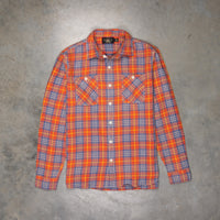 RRL Farrell longsleeve workshirt red blue cotton twill