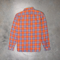 RRL Farrell longsleeve workshirt red blue cotton twill