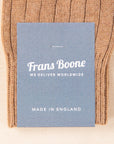 Frans Boone x Pantherella Waddington Cashmere Socks Camel