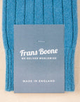 Frans Boone x Pantherella Waddington Cashmere Socks Soft Teal