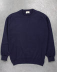 William Lockie Oxton Cashmere Crew Neck Dark Navy