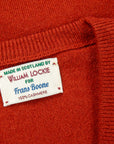 William Lockie Oxton Cashmere V-Neck Harissa