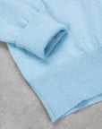 William Lockie Oxton Cashmere V-Neck Blue Mist