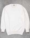 William Lockie Oxton Cashmere Crew Neck Ice White