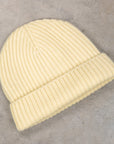 William Lockie x Frans Boone Royal Rib Cashmere Hat Lemon Zephyr