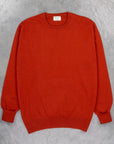 William Lockie Oxton Cashmere Crew Neck Harissa
