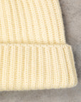 William Lockie x Frans Boone Royal Rib Cashmere Hat Lemon Zephyr