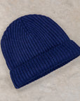 William Lockie x Frans Boone Royal Rib Cashmere Hat British Blue