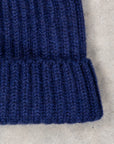 William Lockie x Frans Boone Royal Rib Cashmere Hat British Blue