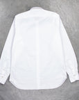 Finamore washed Gaeta Shirt Sergio Collar Oxford White