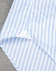 Finamore Tokyo Fit Collo Lucio Bengal Stripe Shirt Blu Azzuro