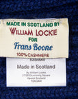 William Lockie x Frans Boone Royal Rib Cashmere Hat British Blue
