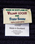 William Lockie x Frans Boone Royal Rib Cashmere Hat Dark Navy