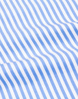 Finamore Gaeta Fit Collo Lucio Bengal Stripe Shirt Blu Medio