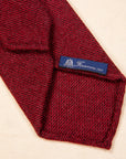 Finamore Anversa Tie Untipped Cashmere Burgundy