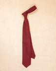 Finamore Anversa Tie Untipped Cashmere Burgundy