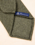 Finamore Anversa Tie Untipped Cashmere Olive
