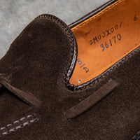 Alden Dark Chocolate suede tassel loafer