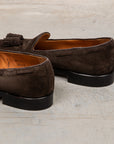 Alden Dark Chocolate Suede Tassel Loafer