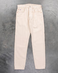 Studio D'Artisan FB-909 High Rise Tapered 13-Wale Corduroy Ivory