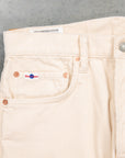 Studio D'Artisan FB-909 High Rise Tapered 13-Wale Corduroy Ivory