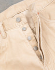 Studio D'Artisan FB-909 High Rise Tapered 13-Wale Corduroy L.Beige