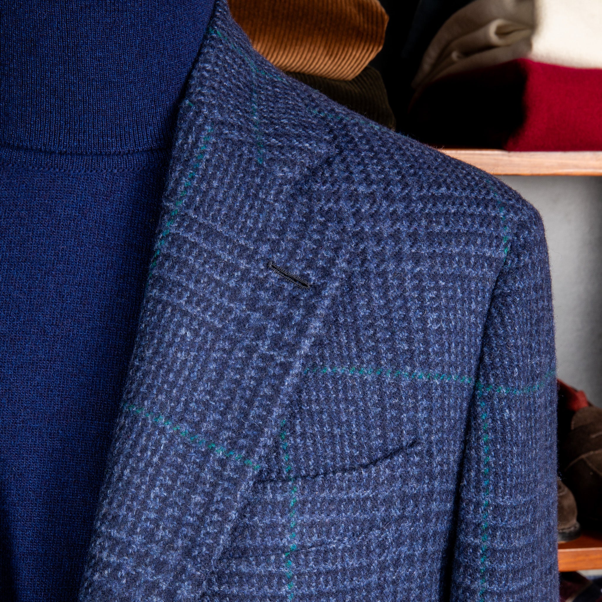 De Petrillo Posillipo Jacket Prince of Wales Navy – Frans Boone Store