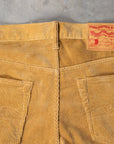 Studio D'Artisan FB-909 High Rise Tapered 9-Wale Corduroy Beige