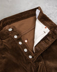 Studio D'Artisan FB-909 High Rise Tapered 9-Wale Corduroy Brown