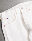 Studio D'Artisan FB-909 High Rise Tapered 14 Oz Denim White