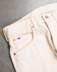 Studio D'Artisan FB-909 High Rise Tapered 14 Oz Denim Ivory