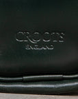 Croots bridle leather Racing green laptop bag