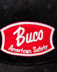 Buco Corduroy Strap-Back Cap Black