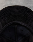 Buco Corduroy Strap-Back Cap Black