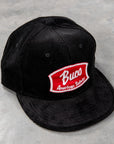 Buco Corduroy Strap-Back Cap Black