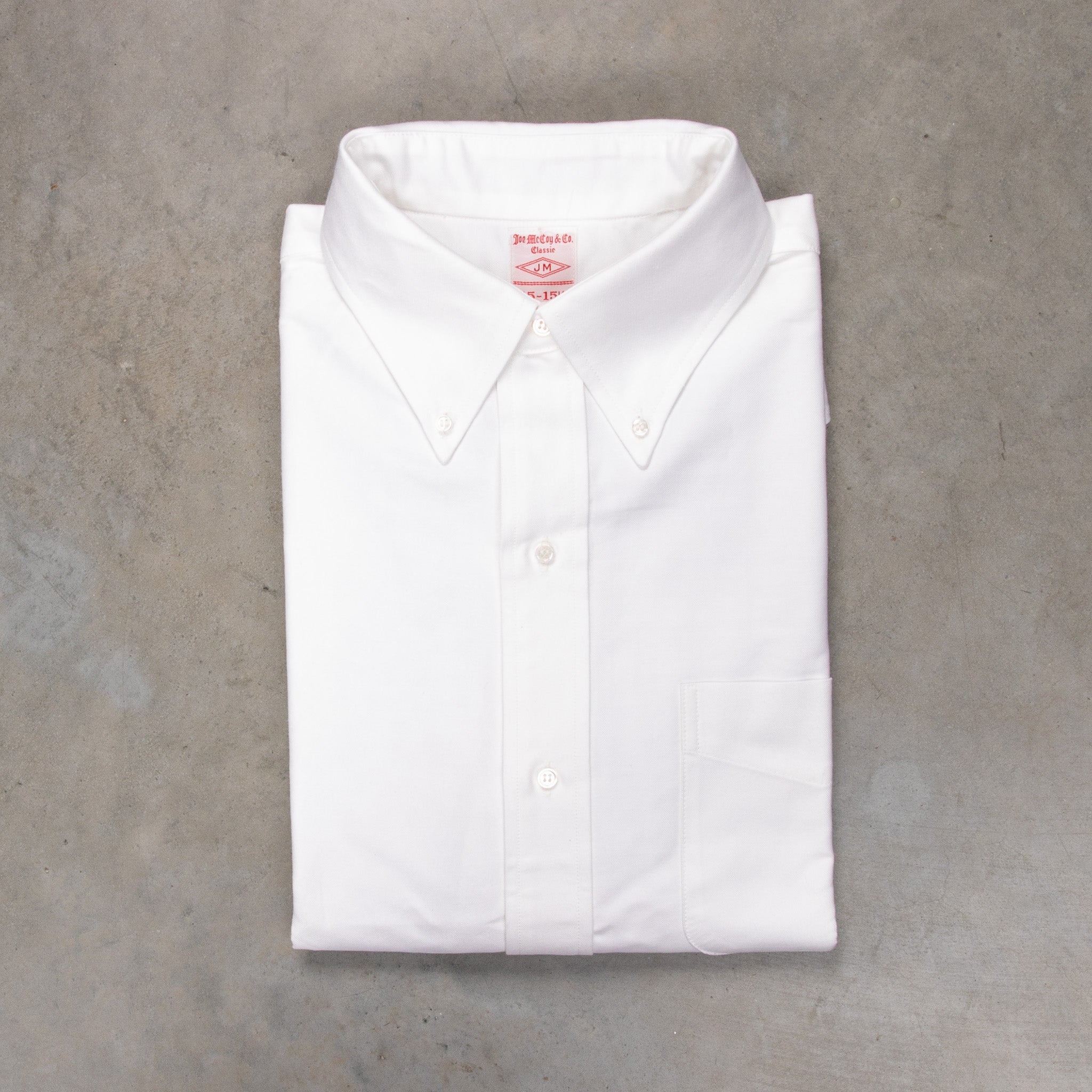 The Real McCoy's Joe McCoy Button Down Shirt White – Frans Boone Store