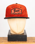 Buco Corduroy Strap-Back Cap Orange