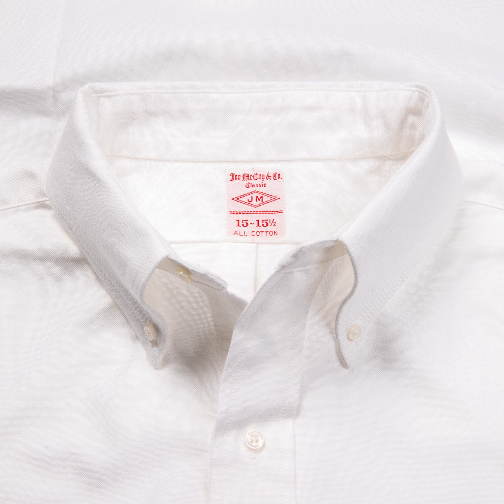 The Real McCoy's Joe McCoy Button Down Shirt White – Frans Boone Store